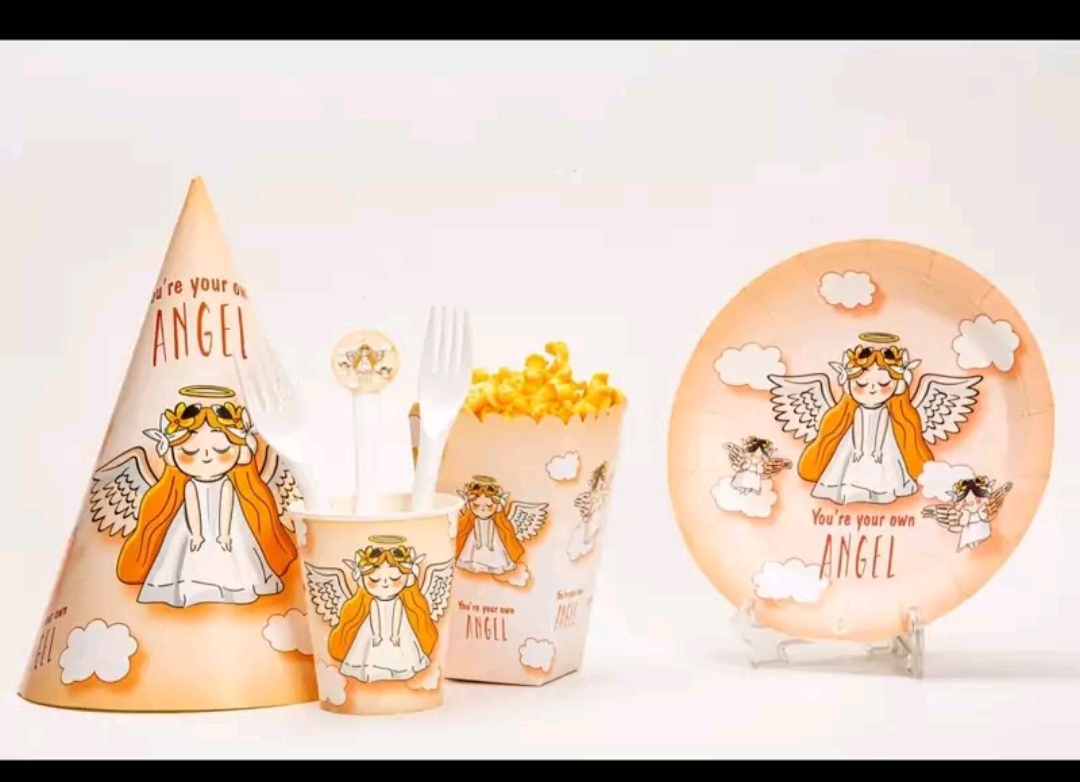 پک تولد اقتصادی دخترانه تم فرشته 10نفره