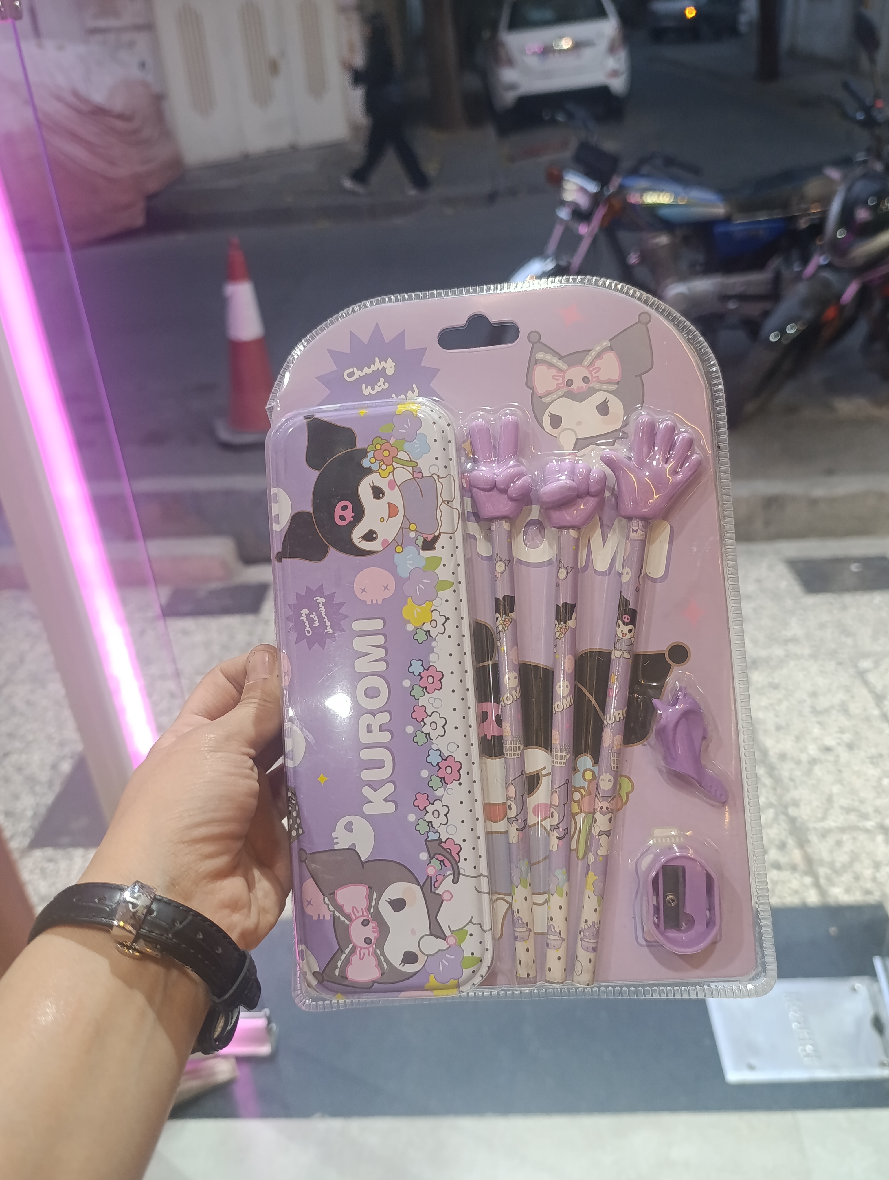 پک لوازم تحریر کرومی